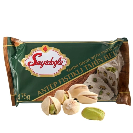 Chałwa turecka z pistacjami, słodycze tureckie Seyidoglu, 175g