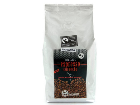 KAWA ESPRESSO CORRECTO BIO (500G, BARDZO MOCNA, FAIR TRADE)