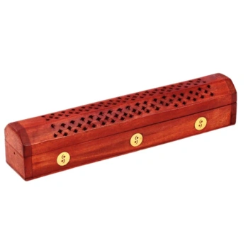 Drewniana podstawka na kadzidła, pudełko na kadzidełka Yin Yang