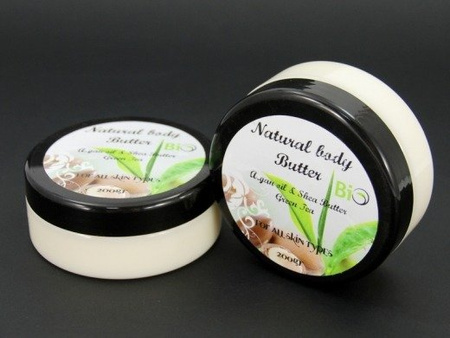 NATURALNE MASŁO DO CIAŁA Z MASŁEM SHEA I OLEJEM ARGANOWYM (200 ML)