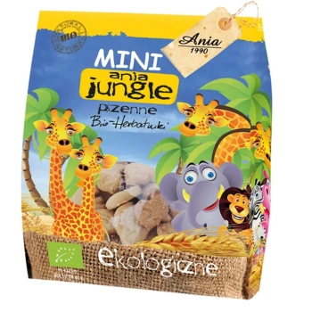 Ciasteczka herbatniki pszenne bio Mini Jungle Bio Ania 100g
