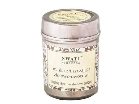 MASKA ZŁUSZCZAJĄCA ZIOŁOWO-OWOCOWA SWATI AJURWEDA (PEELING, SCRUB DO TWARZY)