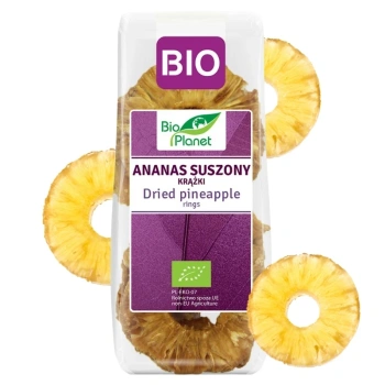 Ananas suszony bez cukru krążki bio eko Bio Planet 100g