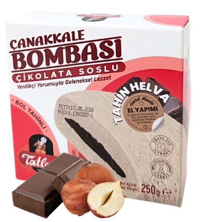 Chałwa turecka czekoladowo-orzechowa, Tatlan 250g