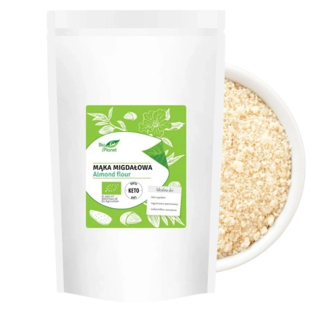 Mąka migdałowa bio, z migdałów, 400g Bio Planet