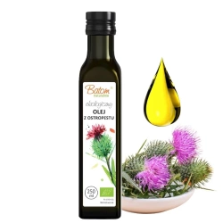 Olej z ostropestu plamistego, tłoczony na zimno, bio, 250ml Batom