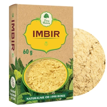 Imbir mielony naturalna przyprawa Dary Natury 60g