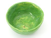 MISECZKA CERAMICZNA ZIELONA 15 CM (MISKA, RĘKODZIEŁO, OLIGOS)