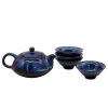 Ceramiczny zestaw do herbaty, czajniczek i 4 filiżanki