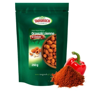 Orzeszki ziemne w cieście paprykowym, w chrupiącej panierce, Targroch 250g