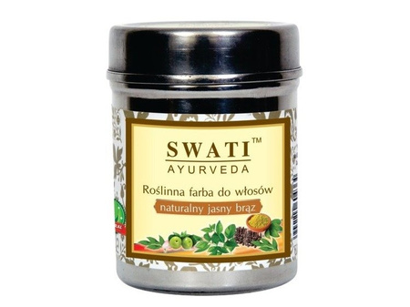 HENNA FARBA DO WŁOSÓW NATURALNY JASNY BRĄZ SWATI NATURALNA 150G (LIGHT BROWN)