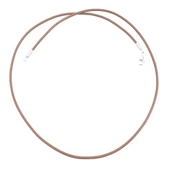 Rzemień skórzany z zapięciem brązowy 45cm