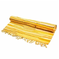 Dywan bawełniany chodnik 150x90 żółty Indie