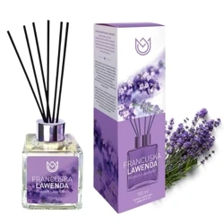 Dyfuzor zapachowy z patyczkami, odświeżacz powietrza Francuska Lawenda, Naturalne Aromaty 100ml