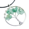Naszyjnik kamień naturalny biżuteria drzewo życia jadeit