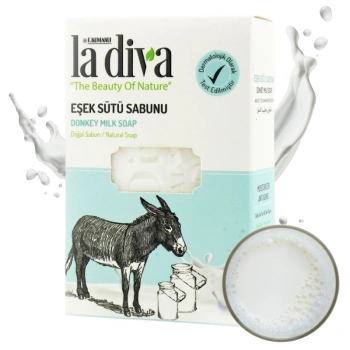 Mydło w kostce ośle mleko nawilżające La Diva 100g
