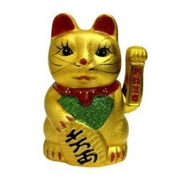 MANEKI NEKO JAPOŃSKI KOT SZCZĘŚCIA I BOGACTWA (FIGURKA, AMULET)