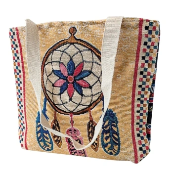 Torebka damska z łapaczem snów, torba na ramię hemp z Indii