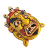 Maska Tybetańska Mahakala żółta 22cm
