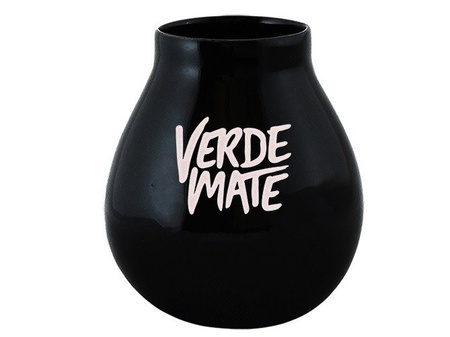 MATERO CERAMICZNE DUŻE CZARNE (YERBA MATE, 350ML)