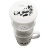 Duży kubek z zaparzaczem i pokrywką, wzór panda 300 ml