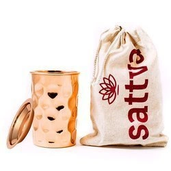 Kubek miedziany na wodę 350ml (ajurweda, miedź, zdrowie, Indie, oczyszczanie, uzdatnianie)