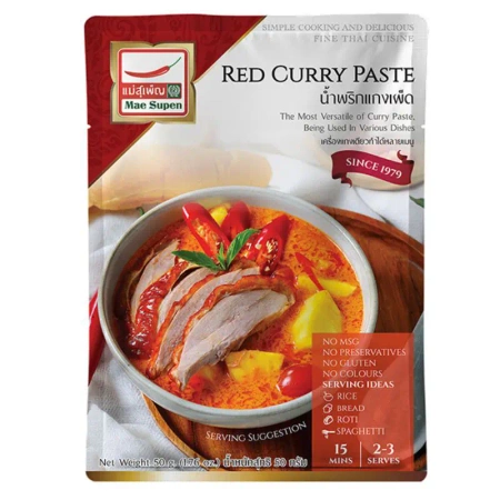 Pasta curry czerwona ostra Mae Supen 50g