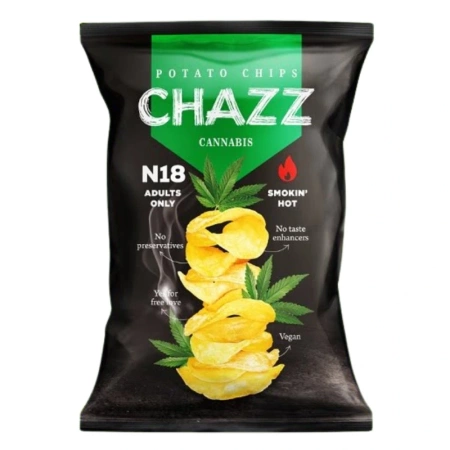 Chipsy Chazz o smaku konopi i jalapeno, 90g