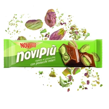 Baton pistacjowy w czekoladzie z całymi pistacjami Novi Piu 35g