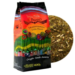 Yerba Mate Ej Pajaro Traditional Con Palo, 400g