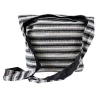 Duża torebka, torba na ramię w czarno-białe paski 