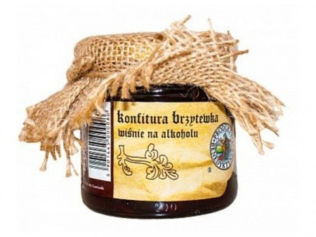 KONFITURA BRZYTEWKA - WIŚNIE Z RUMEM (200G BENDYKTYŃSKIE)
