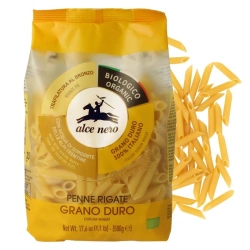 Makaron semolinowy penne, świderki bio, 500g Alce Nero