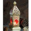 Lampion latarenka świecznik tealight czerwony orientalny