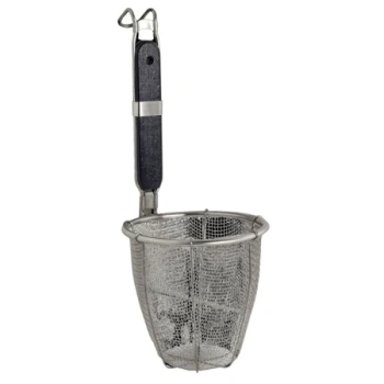 Japońskie sitko do makaronu, cedzak ze stali nierdzewnej