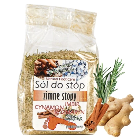 Sól do stóp rozgrzewająca, do moczenia nóg, 500g