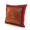 Poszewka na poduszkę z Indii orientalna 40x40 bordowa paw