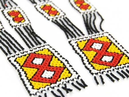 NASZYJNIK (HAND MADE, KORALIKI, ART, ETNICZNY, CHAQUIRA)