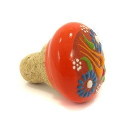 KOREK CERAMICZNY DO BUTELKI POMARAŃCZOWY (TURCJA 5CM)
