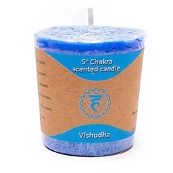 Świeca czakralna czakra gardła niebieska