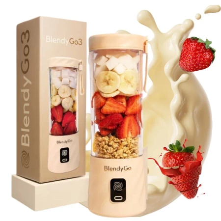 Blender bezprzewodowy BlendyGo 3 (przenośny, beżowy)
