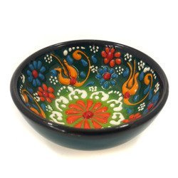 Miseczka ceramiczna morska (rękodzieło Turcja 8cm)
