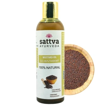 Olej musztardowy, zimno tłoczony 250 ml Sattva