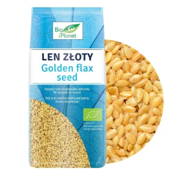 Siemię lniane złote, len złoty bio, 400g Bio Planet