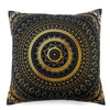 Poszewka na poduszkę orientalna (40 X 40 cm czarno-złota mandala)