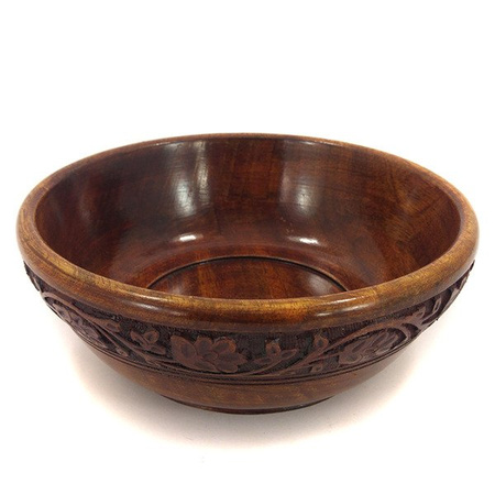 MISA DREWNIANA Z INDONEZJI (INDONEZJA MISKA, ŚR.20CM)