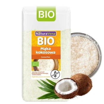 Mąka kokosowa bezglutenowa bio Naturavena 500g