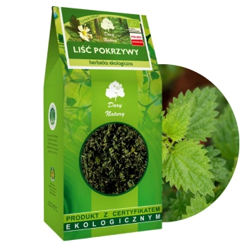 Pokrzywa liść pokrzywy herbata ziołowa ekologiczna Dary Natury 80g