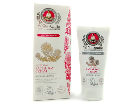 ORGANICZNY KREM DO TWARZY NA DZIEŃ 35-50 LAT WHITE AGAFIA (50ML NATURALNY, EKOLOGICZNY)