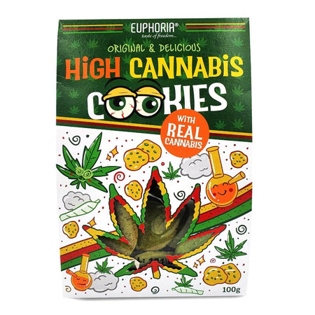 Ciasteczka konopne High Cannabis Euphoria, 100g